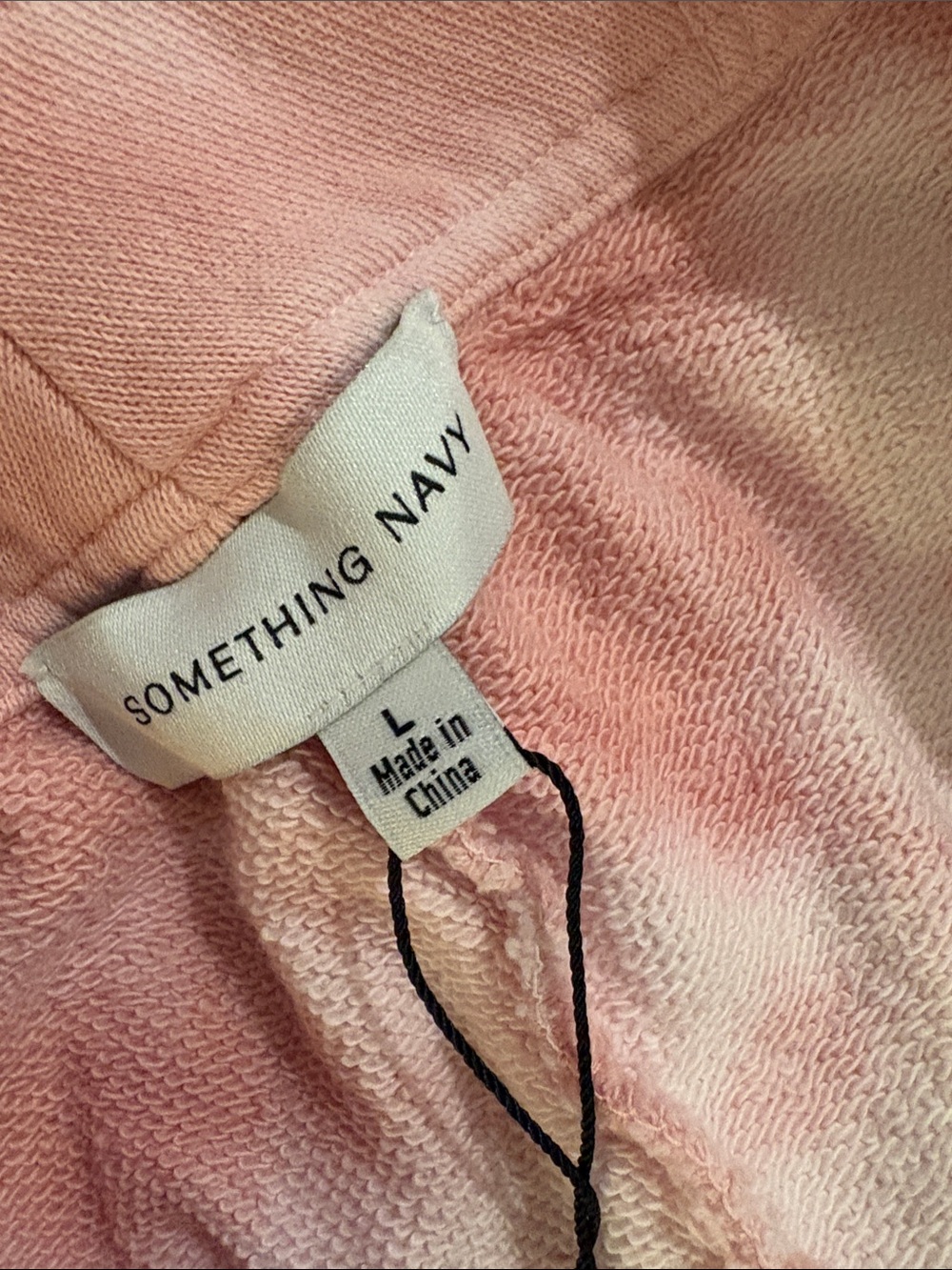 NWT [Something Navy] Bridget Button High-Waist Jogger Sweatpants Pink Women’s L - Picture 11 of 12